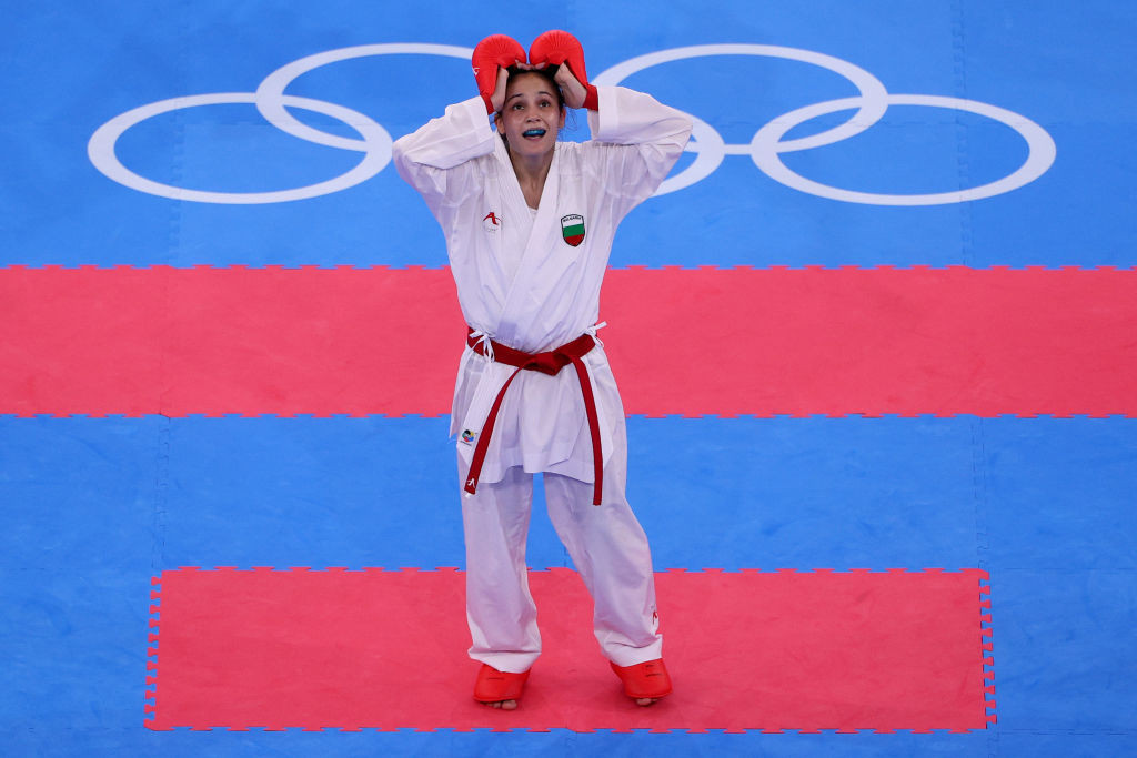 Bulgaria's Ivet Goranova will replay her Tokyo 2020 female kumite under-55kg final against Ukraine's Anzhelika Terliuga at the European Karate Championships in Turkey ©Getty Images