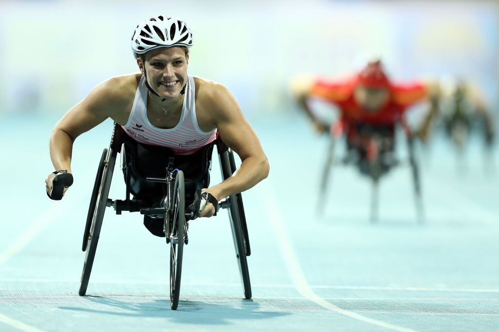 Switzerland's Paralympic champion Catherine Debrunner set her third world record at the Nottwil Grand Prix today ©Getty Images