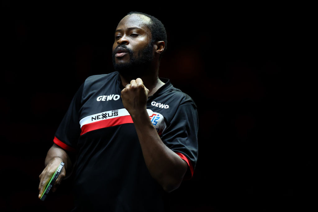 Nigeria's Quadri Aruna is two wins away from earning the men's singles title at the ITTF Africa Cup for the second time in his career ©Getty Images