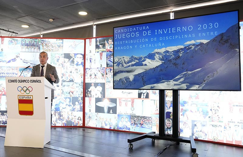 COE President Alejandro Blanco is forcing ahead with the Barcelona-Pyrenees bid despite discontent from Aragon  ©COE