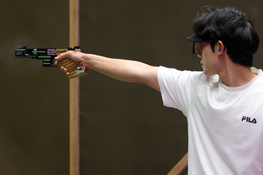 South Korea's Jong-Ho Song won the men’s 25m rapid fire pistol event at the ISSF Grand Prix in Granada ©Getty Images