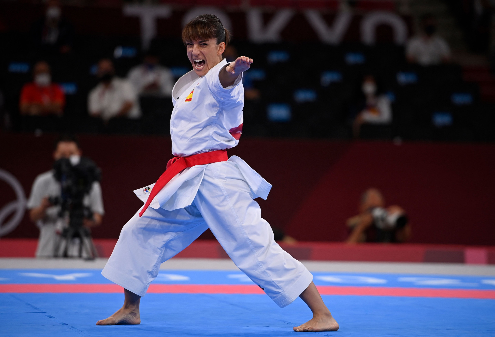 Sandra Sánchez of Spain won the women's kata event in Gaziantep ©Getty Images