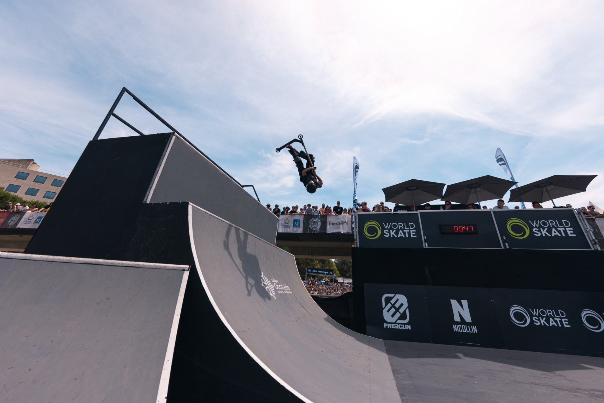 Hull wins FISE freestyle park scooter gold again as he leads British one-two