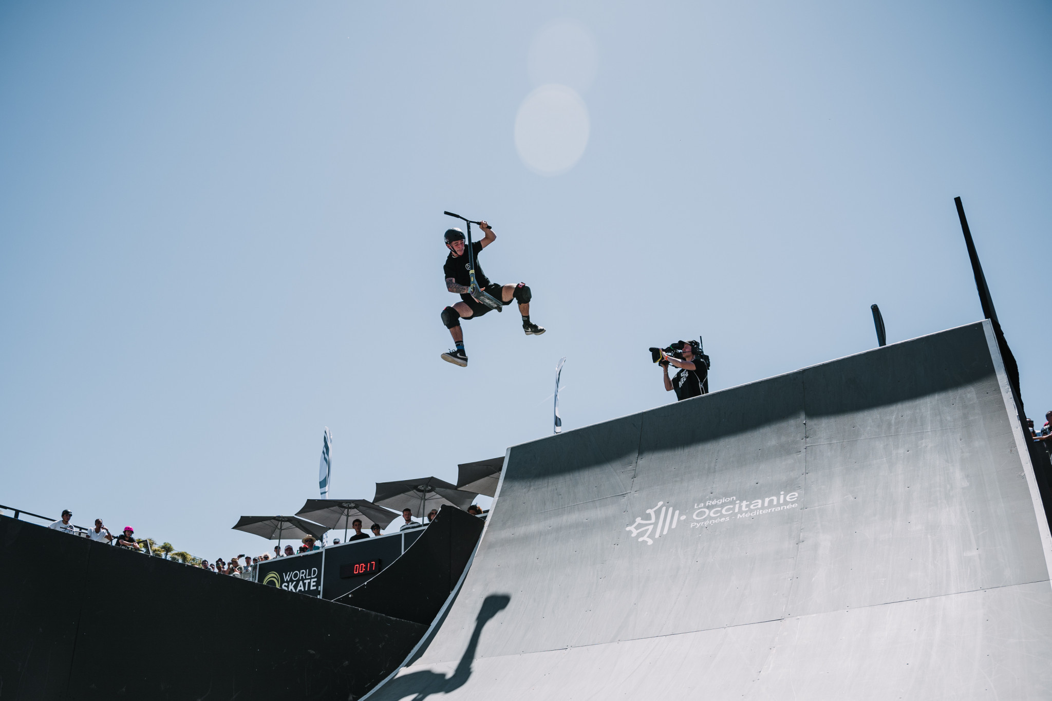 Hull's score of 93.50 means that he now has two titles from FISE 2022 after winning the spine ramp discipline as well ©Hurricane - FISE