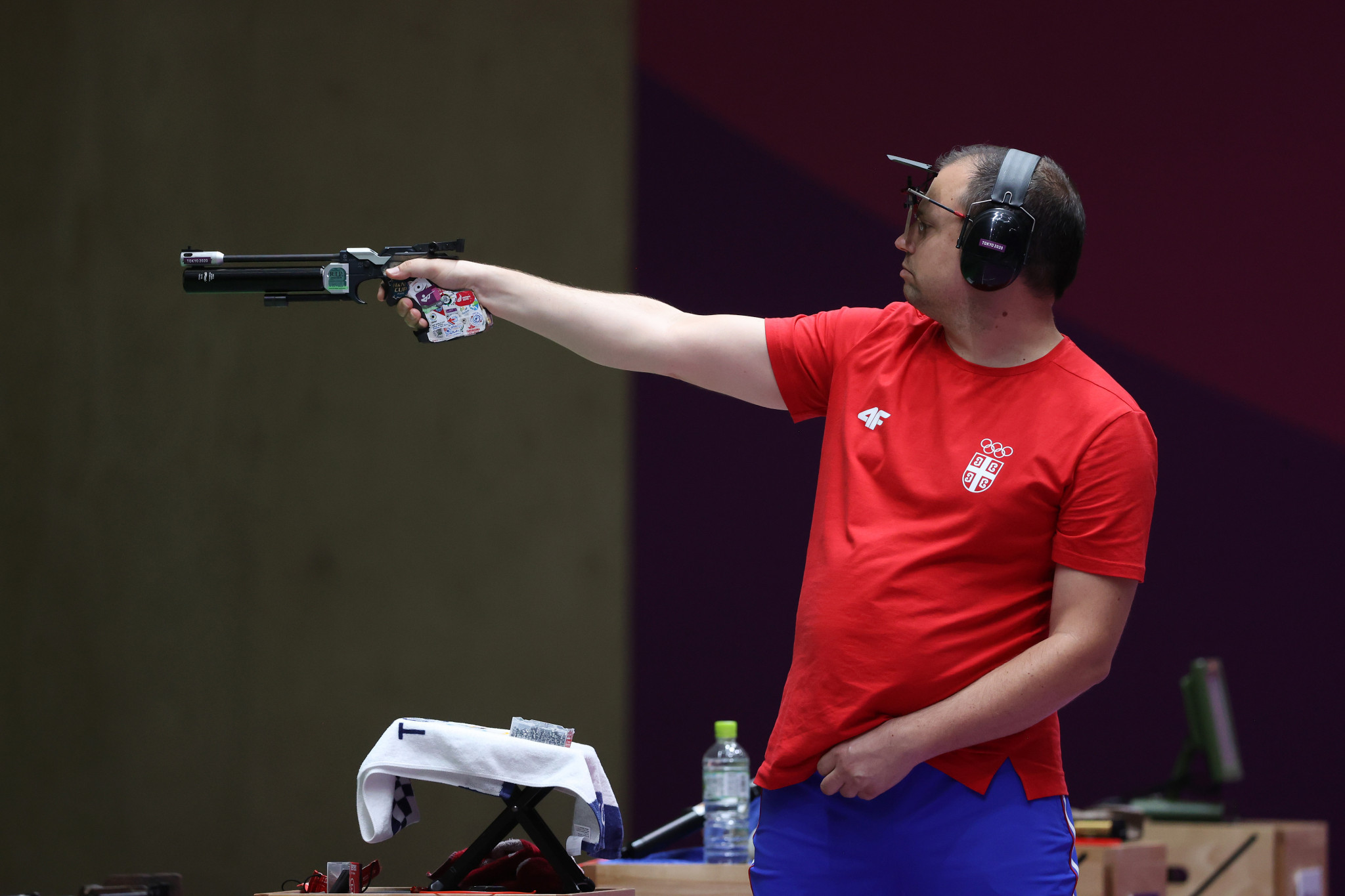 Olympic silver medallist Damir Mikec triumphed for Serbia in the men's 10m air pistol at the ISSF World Cup in Changwon ©Getty Images