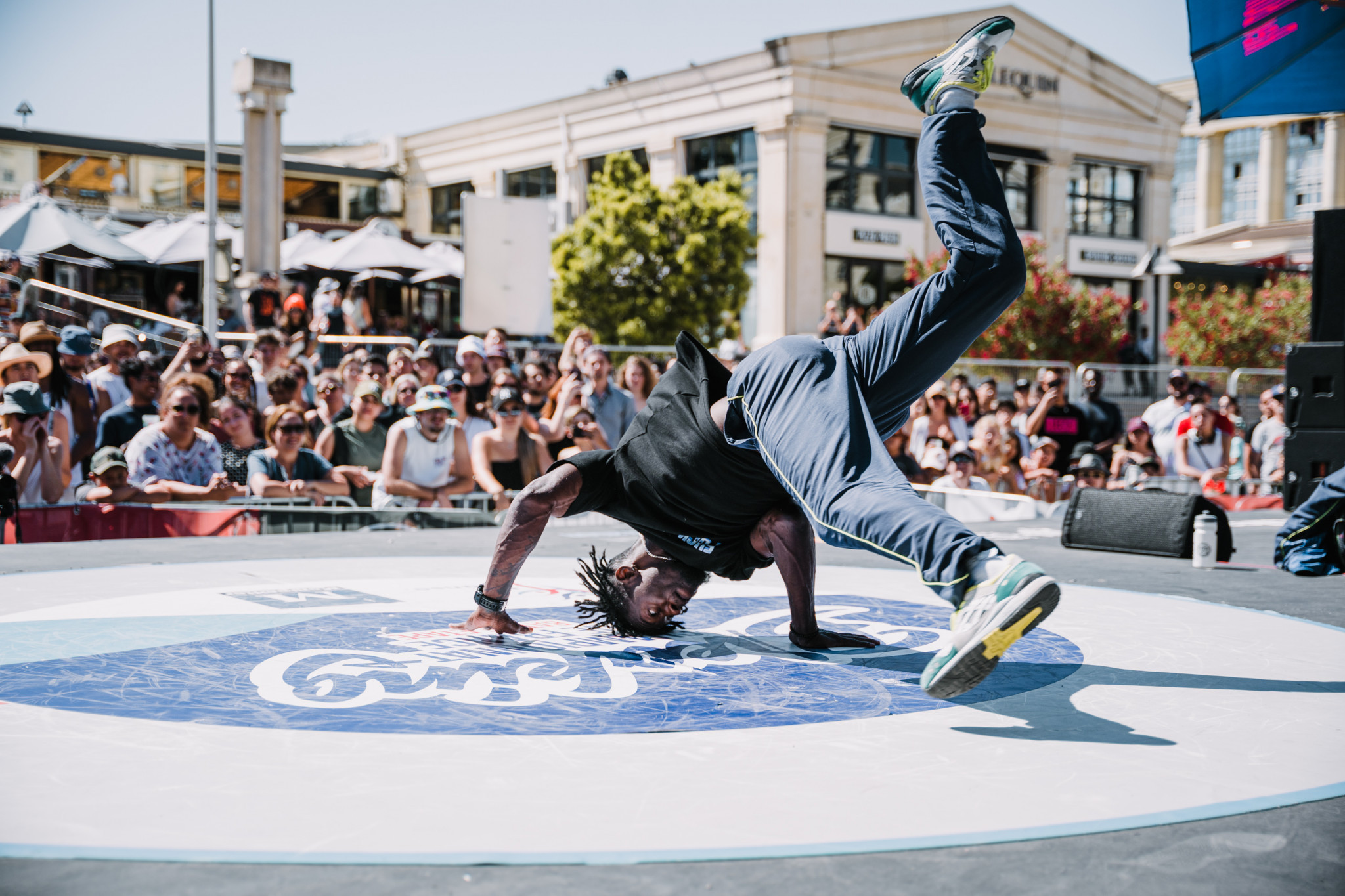 Breaking is set to make its Olympic debut at Paris 2024 and has featured heavily here at FISE Montpellier ©Hurricane - FISE