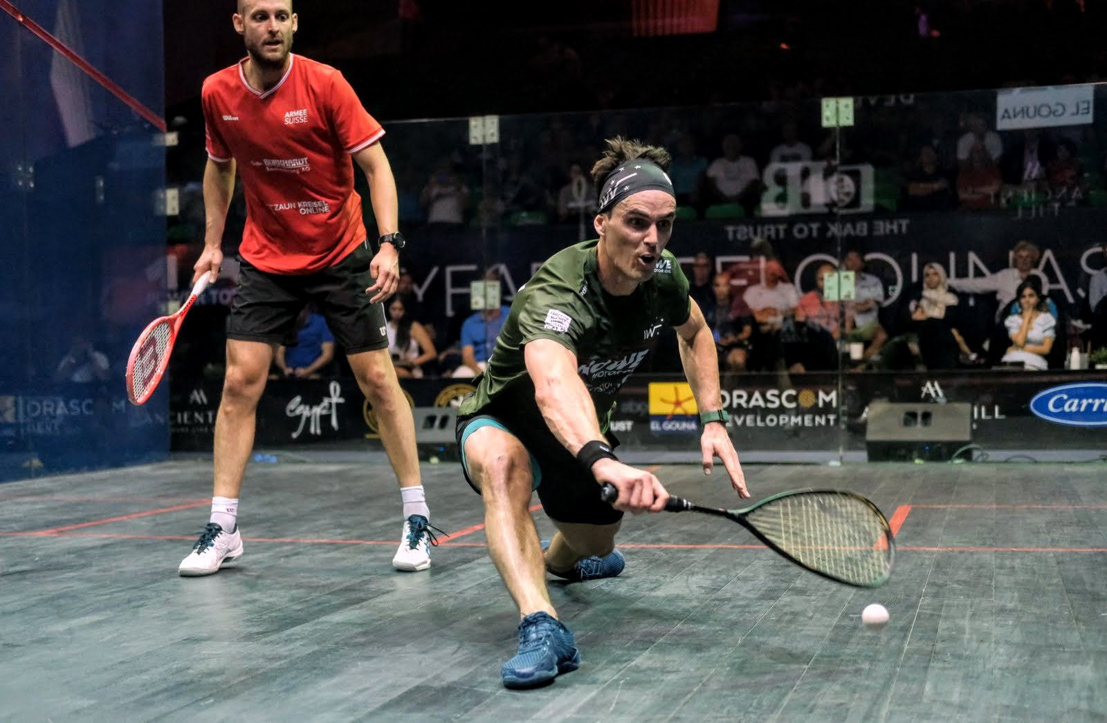 Men's world number one Paul Coll came from a game down to reach the quarter-finals of the El Gouna International ©PSA World Tour