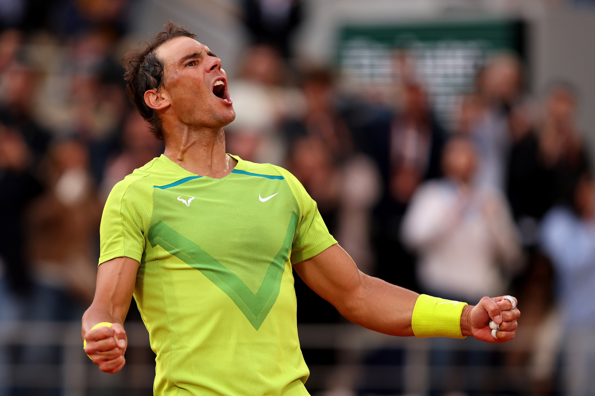 Thirteen-time French Open champion Nadal pushed all the way by Auger-Aliassime in fourth round