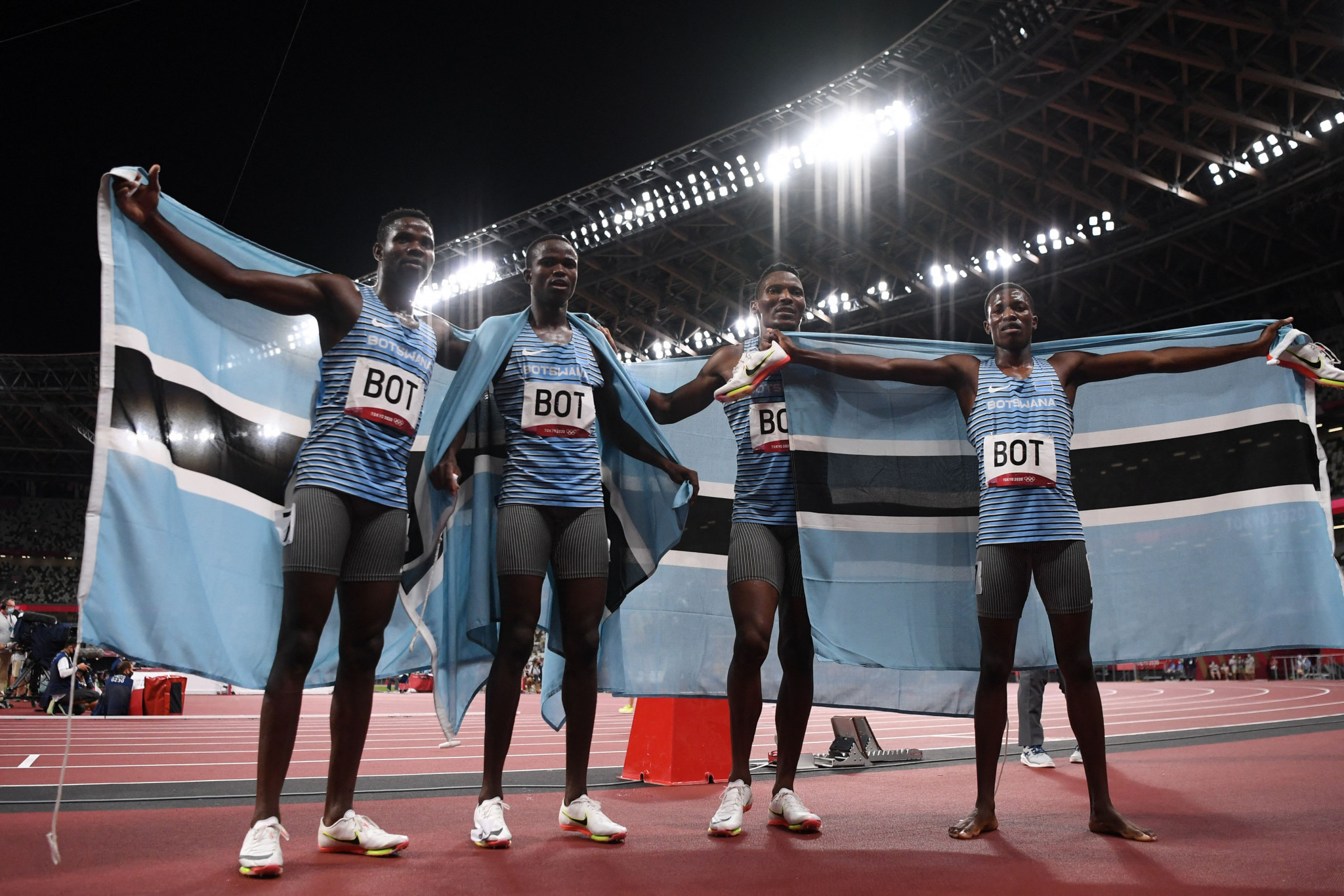 Botswana won Olympic bronze at Tokyo 2020 in the men's 4x400m relay ©Getty Images