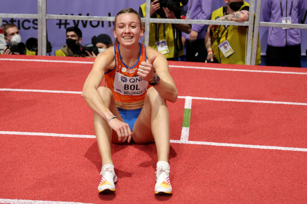 Femke Bol of The Netherlands shattered the 300m hurdles world best in Ostrava ©Getty Images