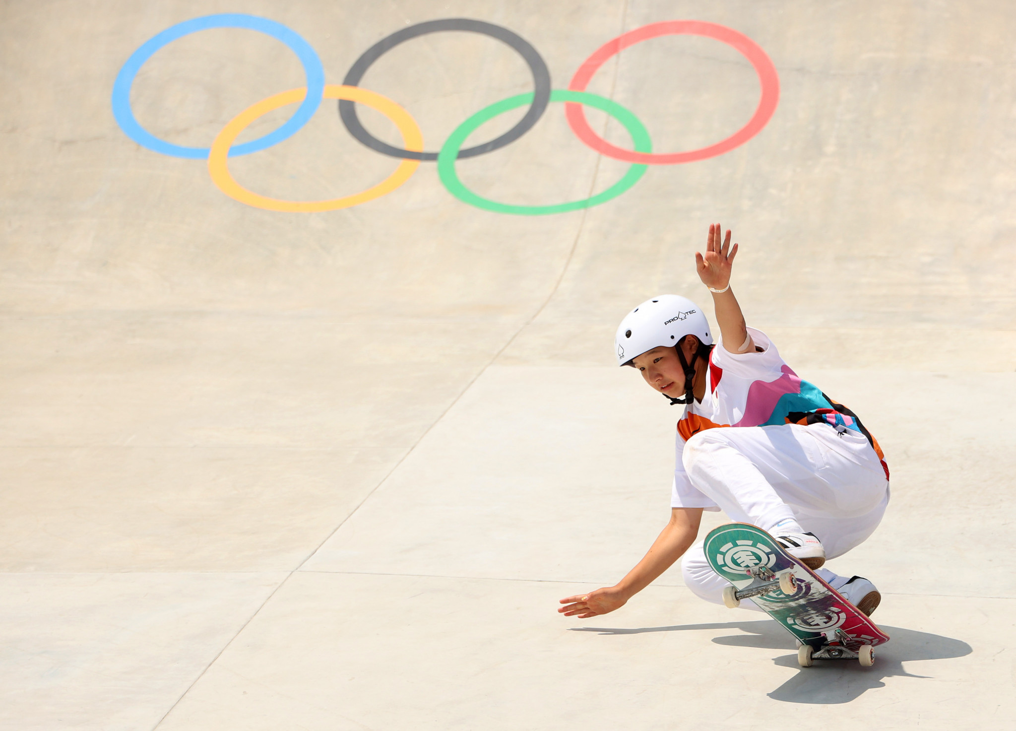 Momiji Nishiya was one of three Japanese skateboarding gold medallists at the Tokyo Olympics ©Getty Images