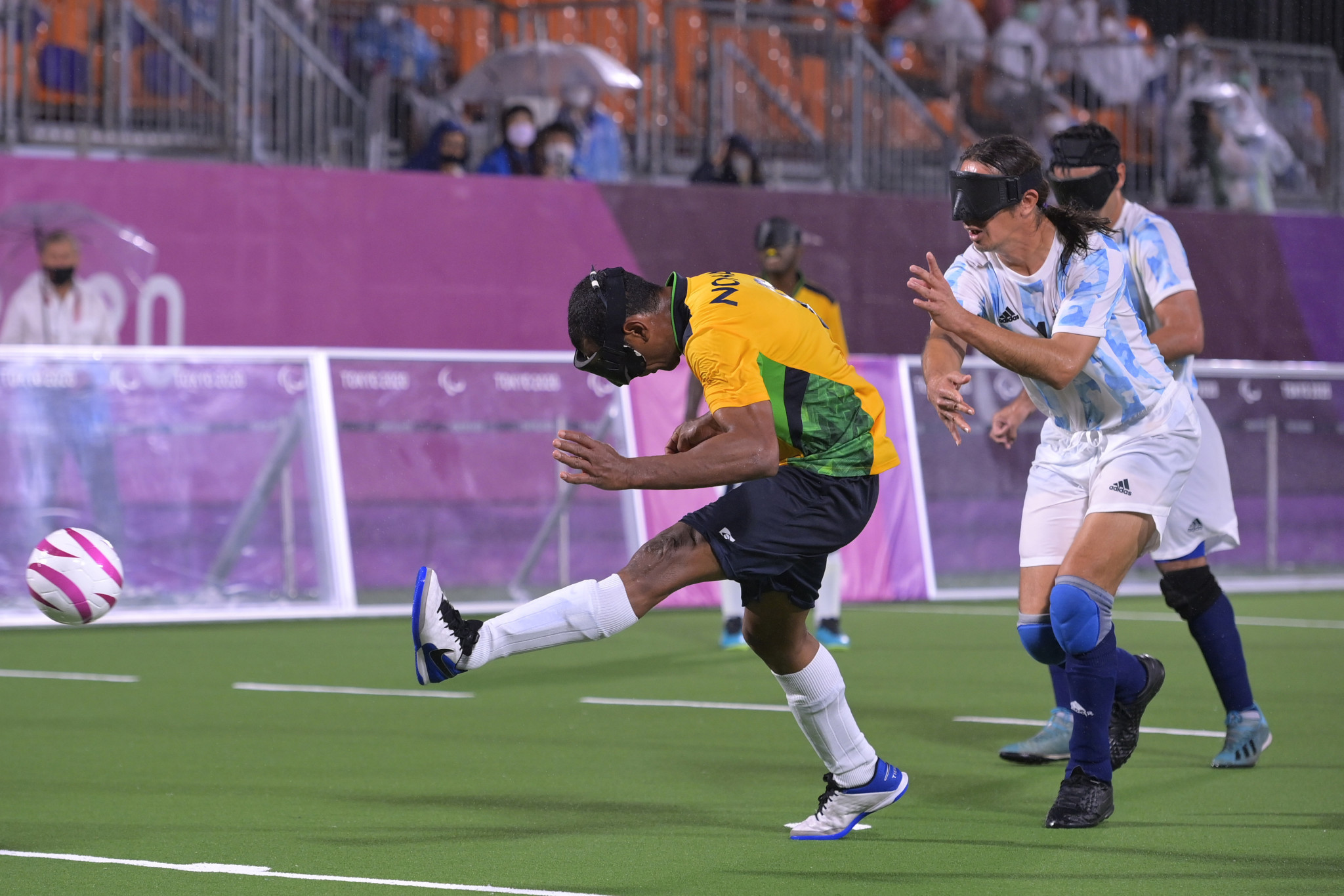 Men's blind football was on the programme at the Tokyo 2020 Paralympics, with Brazil winning gold ©Getty Images
