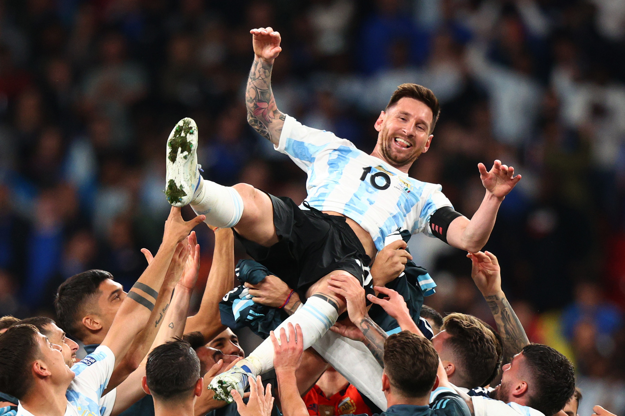 Argentina beat Italy 3-0 to win the Finalissima at the Wembley Stadium in London ©Getty Images