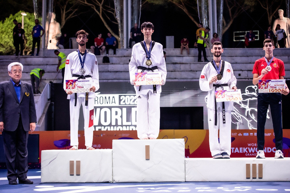 Jun Jang took the men's under-58kg gold today in Rome ©World Taekwondo