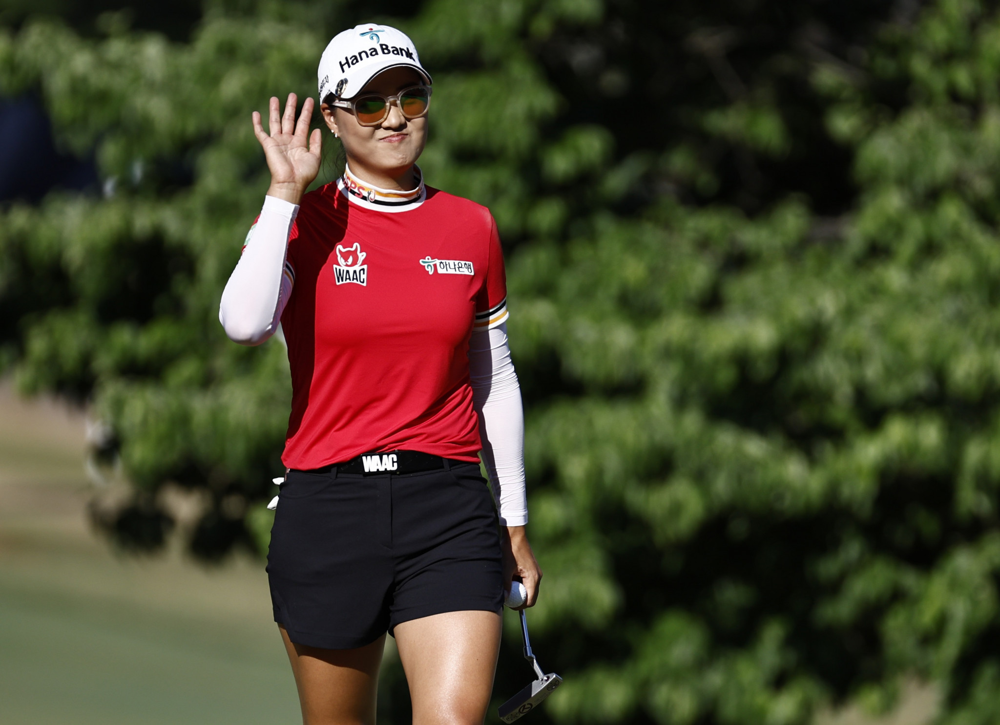 Minjee Lee is setting her sights on winning the US Women's Open after moving three shots in front at the top of the leaderboard ©Getty Images 