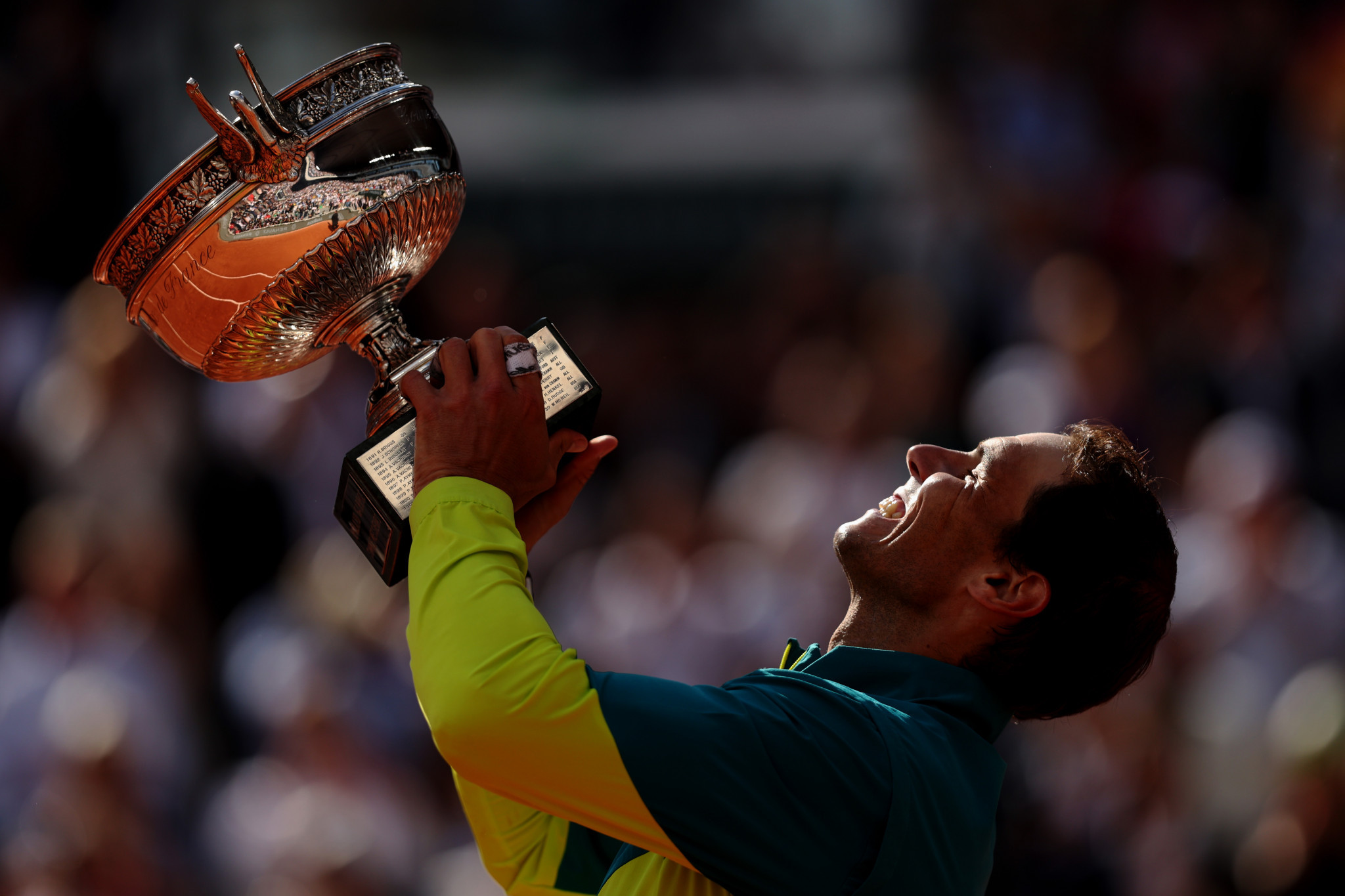 Record-breaking Nadal wins 22nd Grand Slam trophy