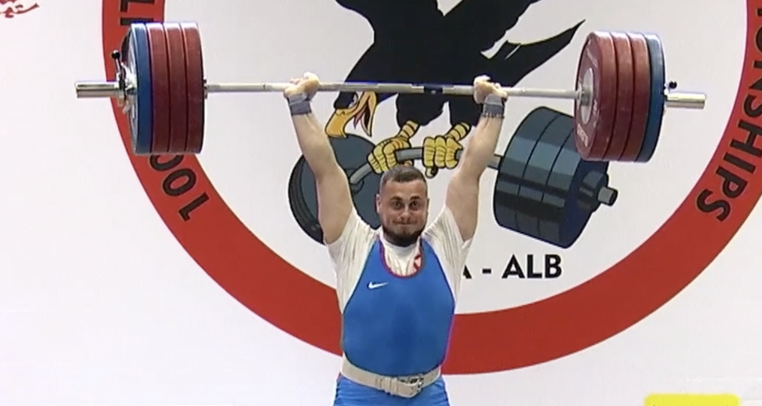 Bulgaria's David Fischerov won the 102kg gold at the European Weightlifting Championships ©EWF