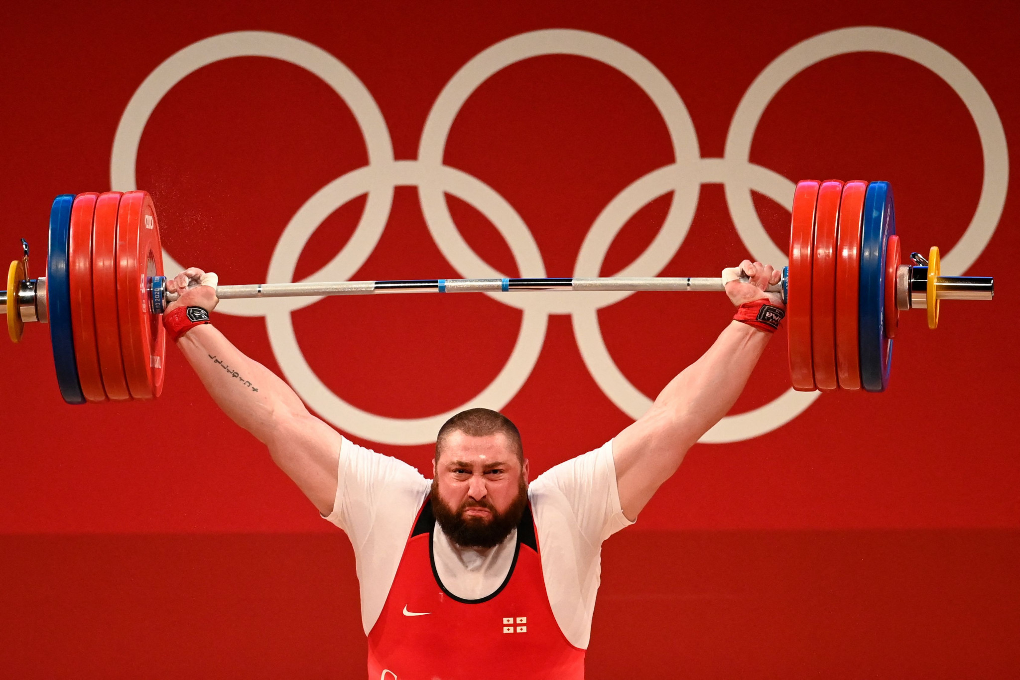 Lasha Talakhadze of Georgia is a favourite for the men's super-heavyweight title ©Getty Images