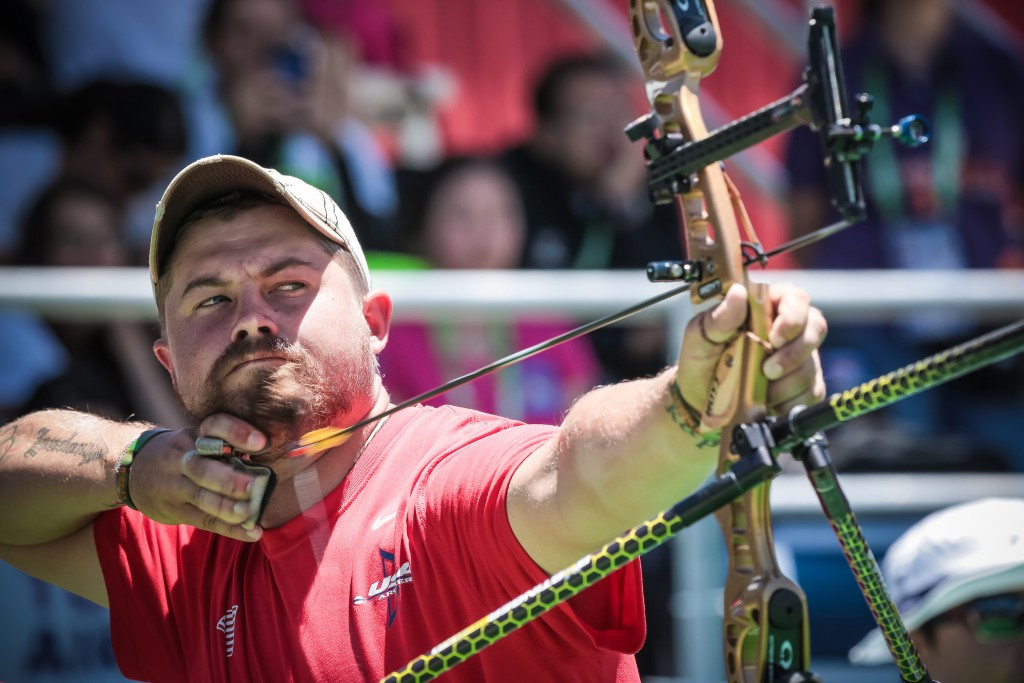 American Brady Ellison is one of the favourites in the men's recurve field