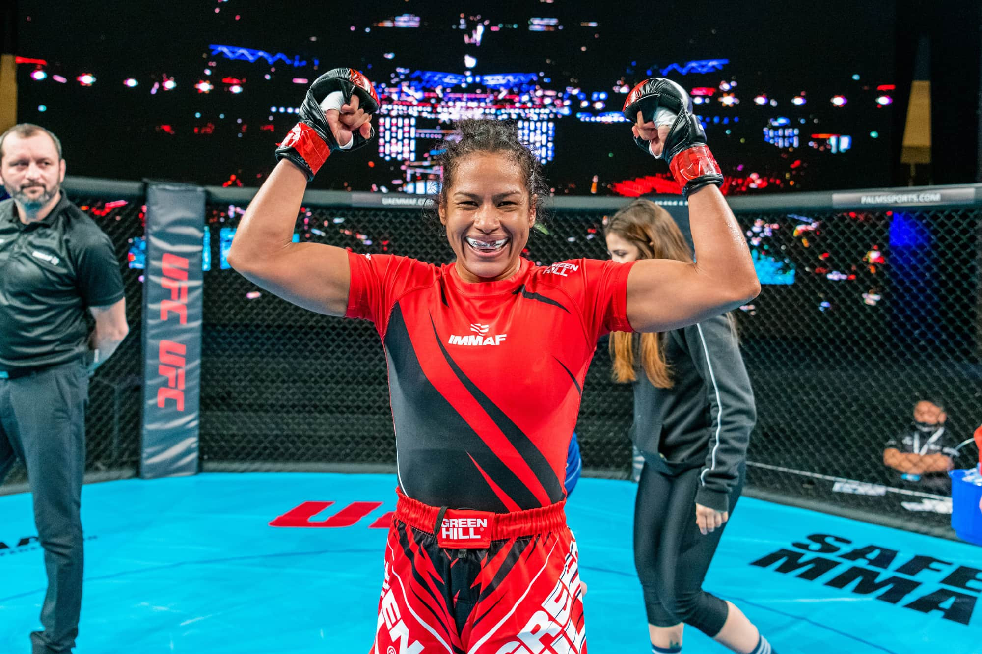 Giuliany Perea took silver for Brazil in the women's flyweight division at the IMMAF World Championships earlier this year and will hope to be a contender at the Pan American Championships in Monterrey later this month ©IMMAF