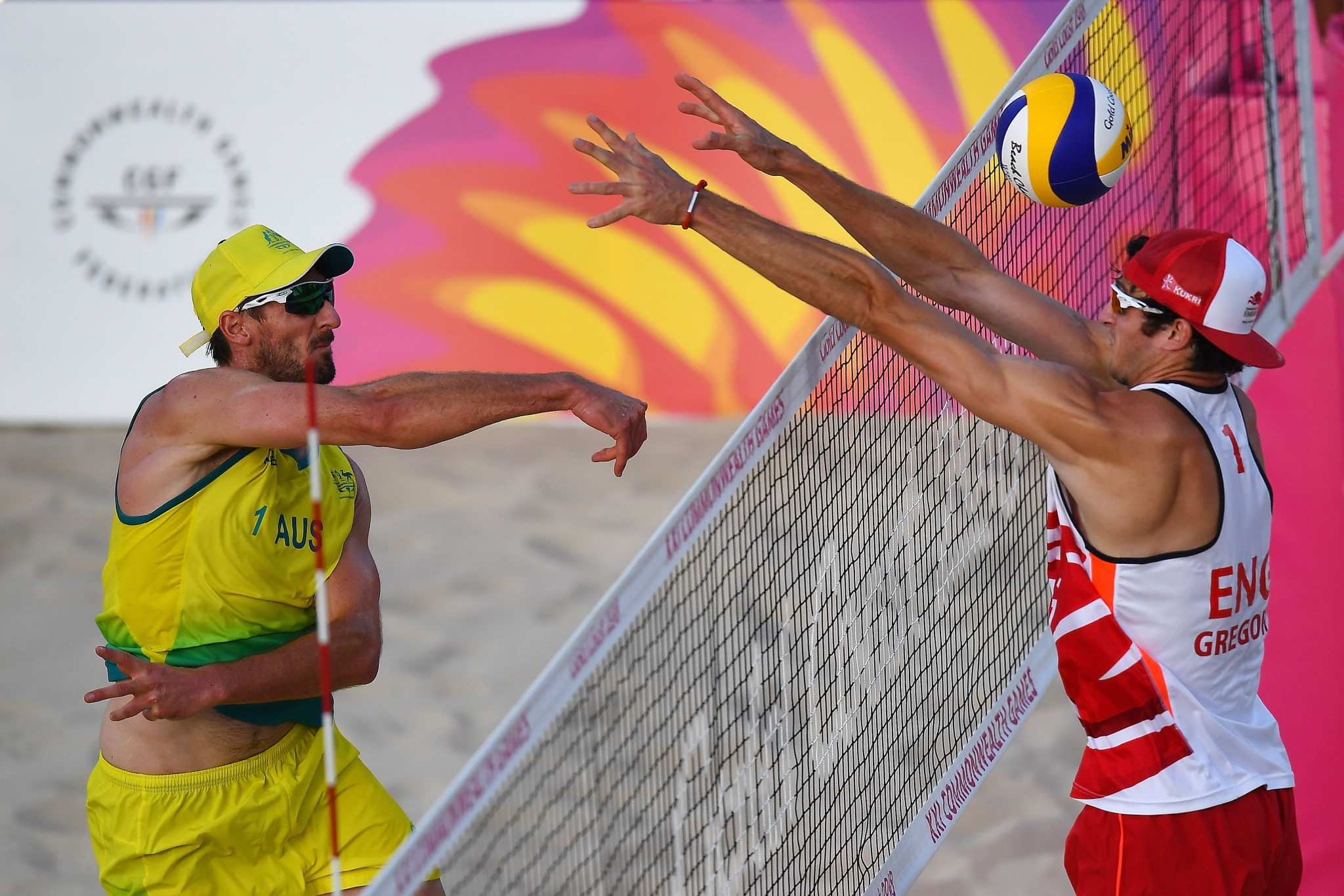 Chris McHugh, left, will team up with new partner Paul Burnett at Birmingham 2022 as she seeks to add another gold medal after winning at Gold Coast 2018 when beach volleyball made its Commonwealth Games debut ©Getty Images