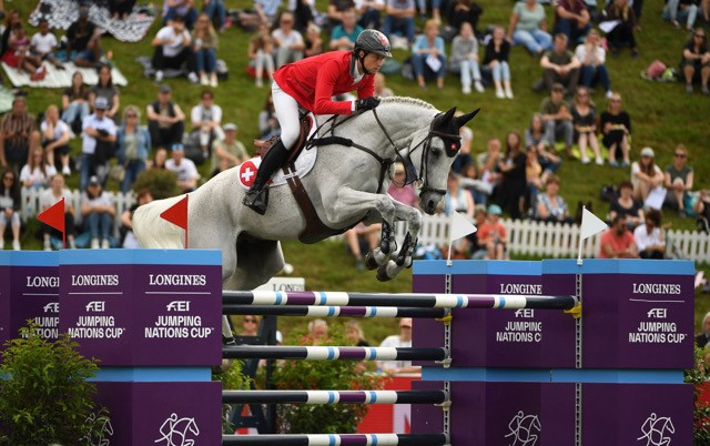 Switzerland end long home wait with victory at FEI Jumping Nations Cup in St Gallen