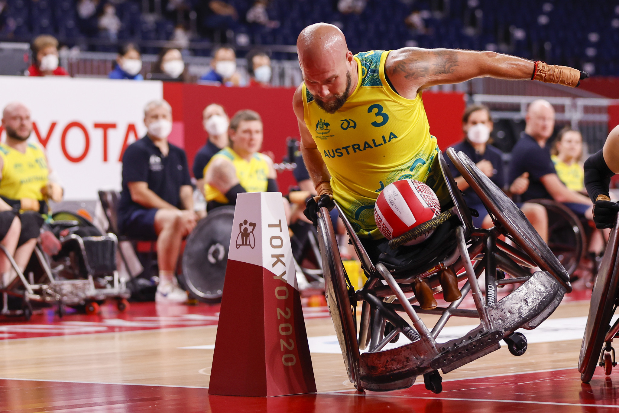 Ryley Batt is one of the best-known wheelchair rugby players in the world ©Getty Images