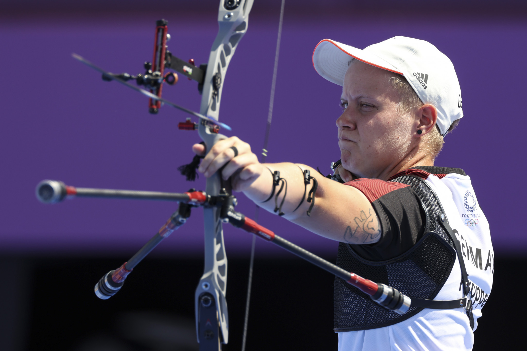 Michelle Kroppen claimed one gold and two silvers today at the European Archery Championships ©Getty Images