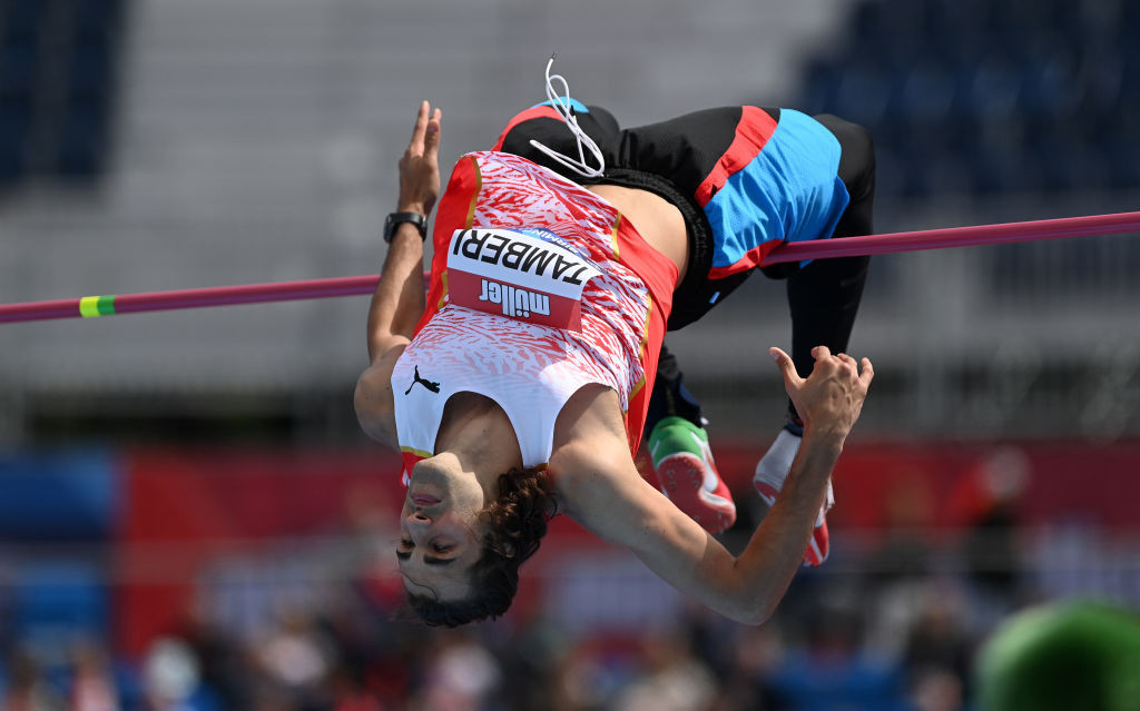 Italy's joint Olympic high jump champion Gianmarco Tamberi will be the centre of home attention at tomorrow's Rome Diamond League meeting ©Getty Images