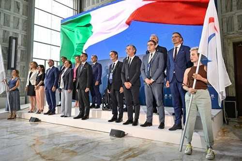 The Milan Cortina 2026 Winter Olympics and Paralympics. The Diplomacy of Sport in the Face of Global Challenge event was held in Rome ©Milan Cortina 2026