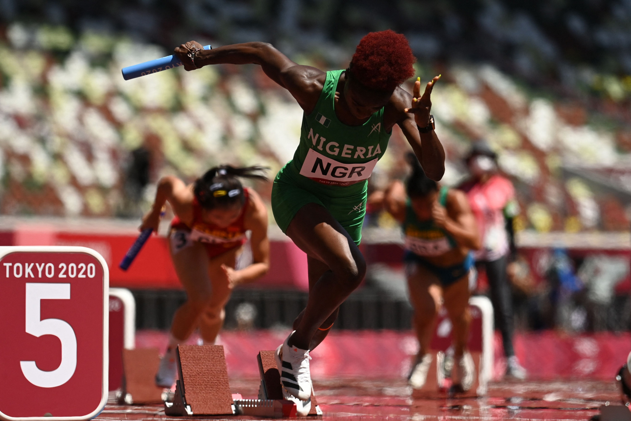 Nigeria claimed the women's relay title today at the African Athletics Championships ©Getty Images