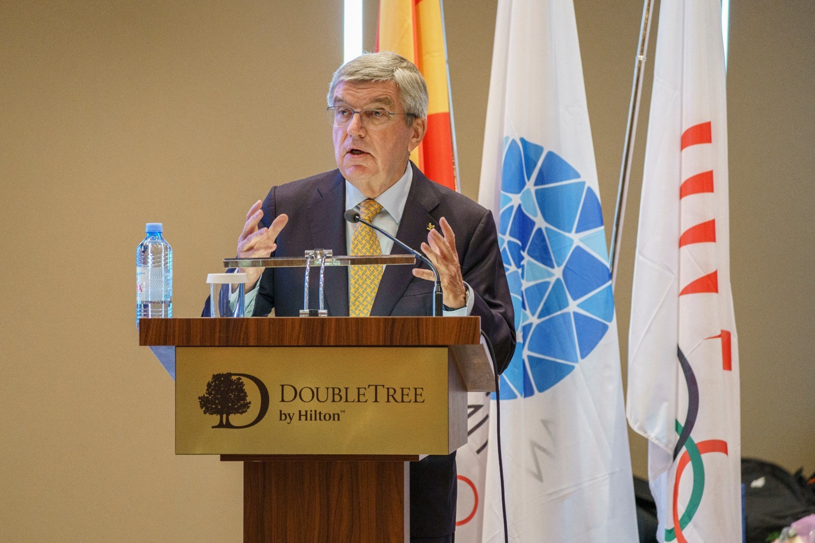 IOC President Thomas Bach yesterday at the EOC General Assembly cautioned that sports organisations 