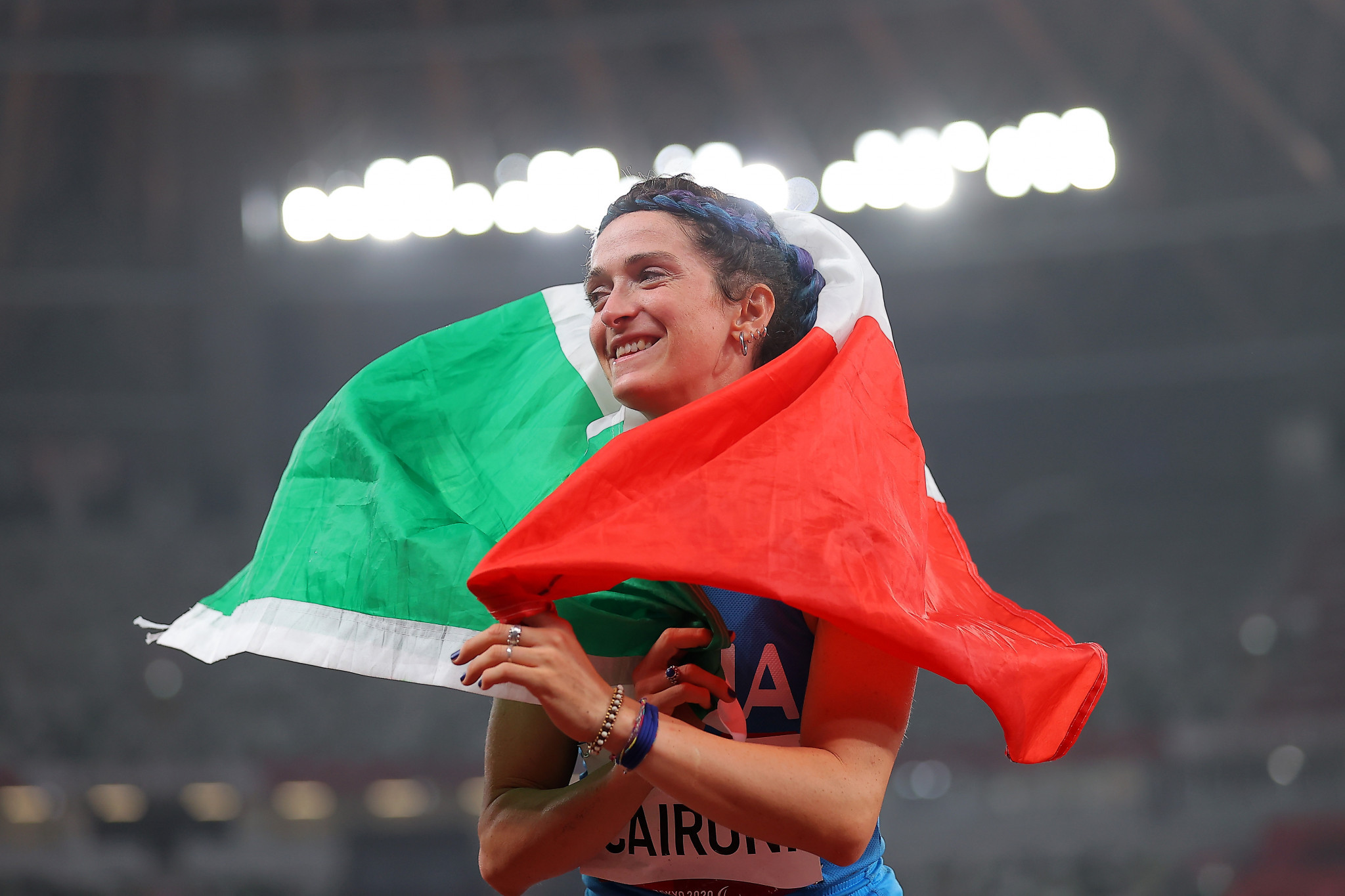 Martina Caironi broke the women's long jump T63 world record ©Getty Images