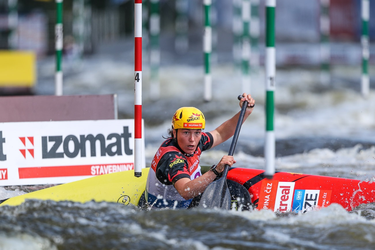 Tereza Fišerová enjoyed a day to remember with women's C1 and women's extreme K1 golds ©ICF