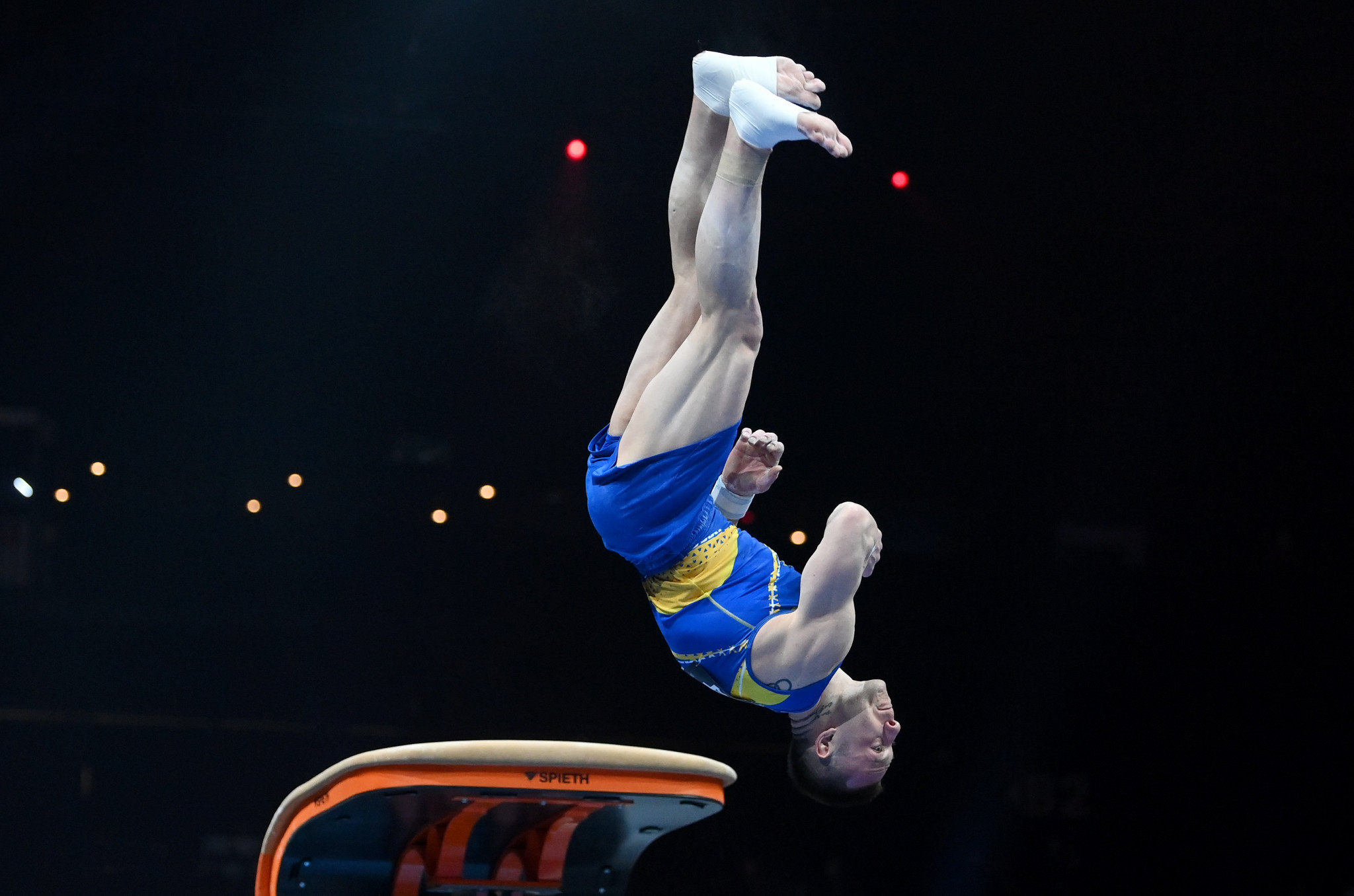 Igor Radivilov produced a superb performance to clinch vault gold in the Croatian city ©Getty Images