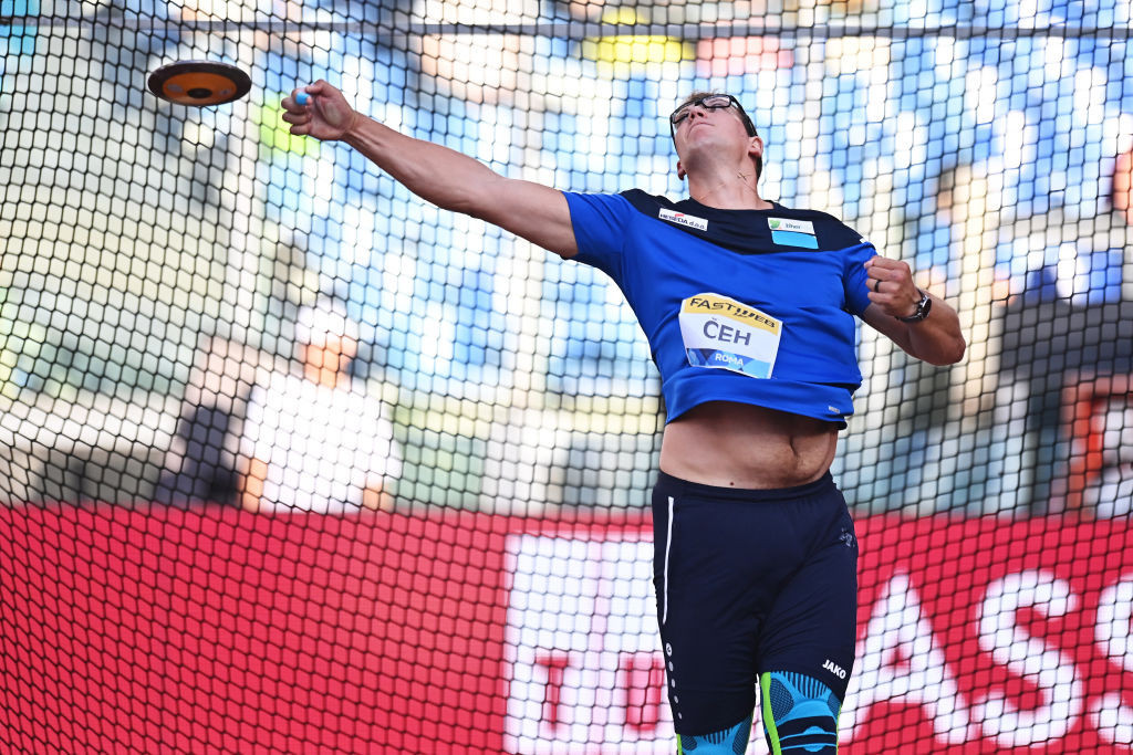 Slovenia's 23-year-old Kristjan Ceh will be seeking to win an eighth consecutive men's discus event at tomorrow's Paavo Nurmi Games in Turku, Finland ©Getty Images