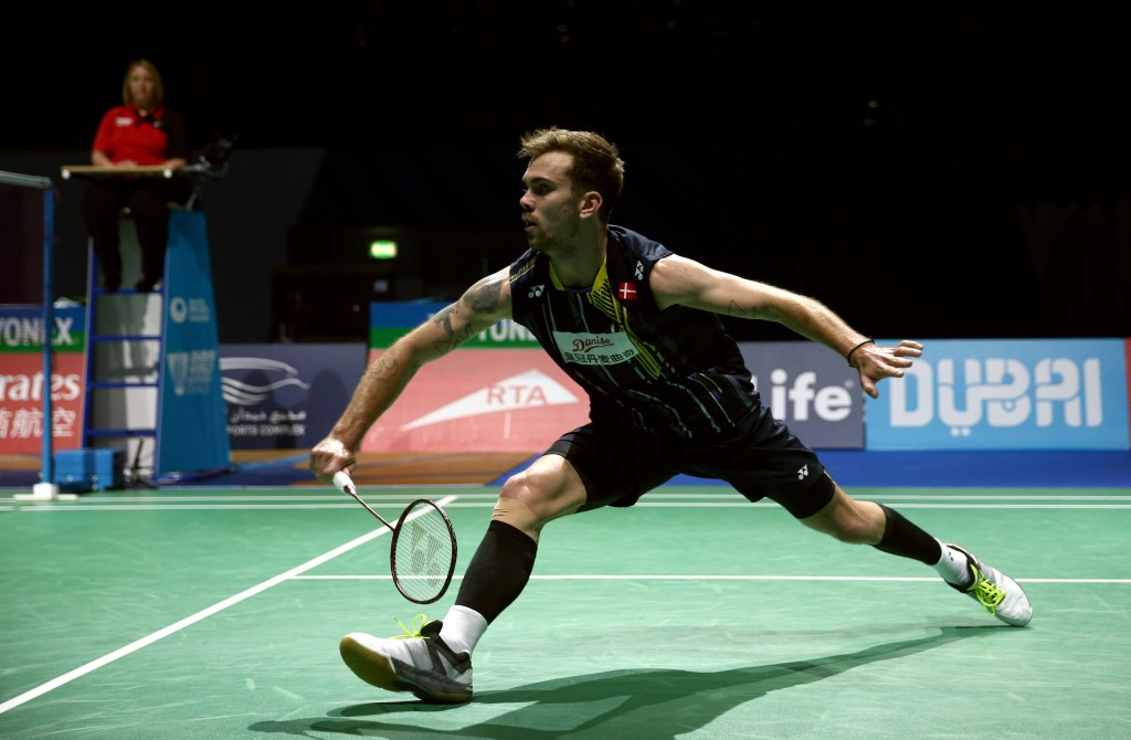 Top seed Jan Ø. Jørgensen got his BWF German Open campaign off to a winning start by beating Singapore’s Zi Liang Derek Wong in straight games ©Getty Images