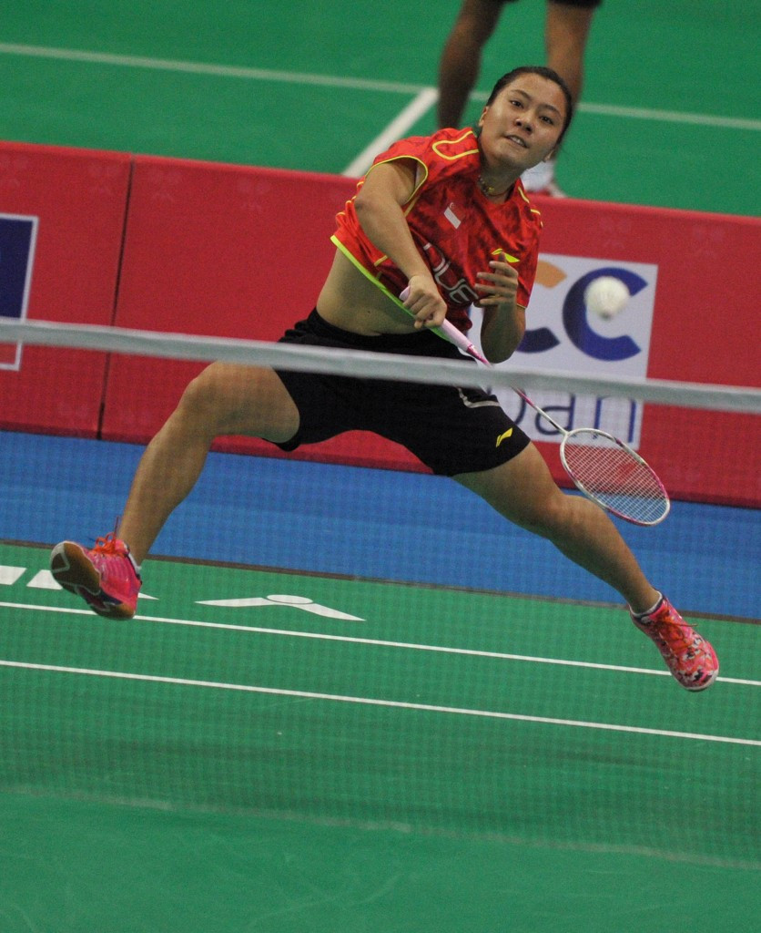 Singapore’s Xiaoyu Liang beat Bulgaria’s Petya Nedelcheva in the women's singles ©Getty Images