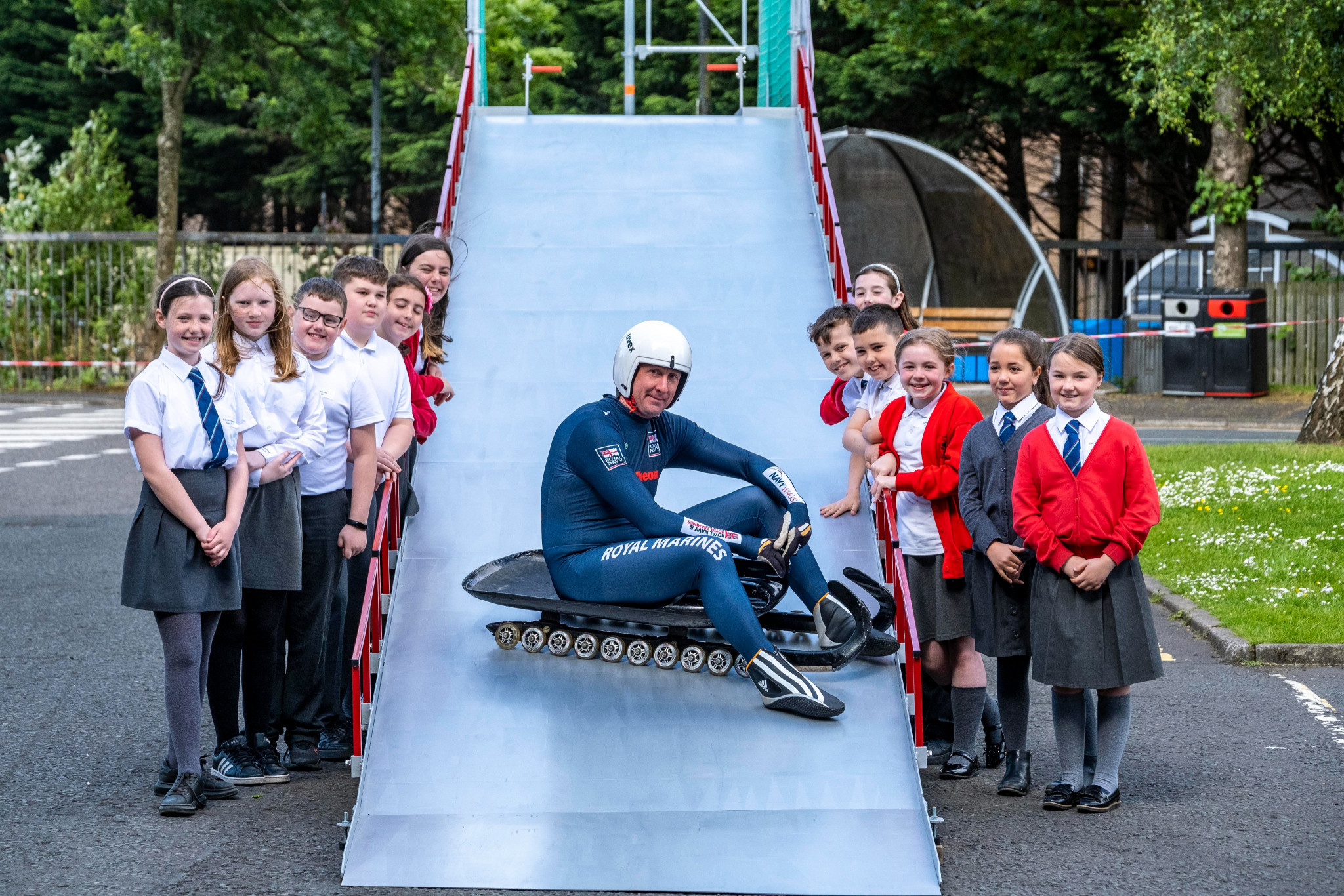 British Royal Navy receives country's first luge training ramp