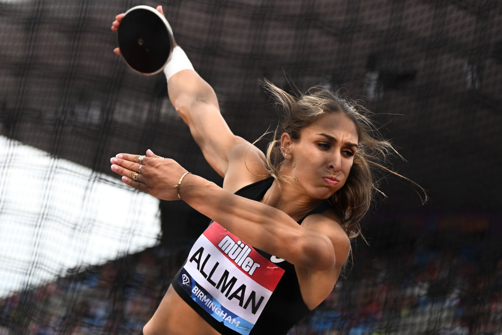 Olympic discus champion Valarie Allman of the United States will defend her season's unbeaten record at tomorrow night's Bislett Games in Oslo  ©Getty Images