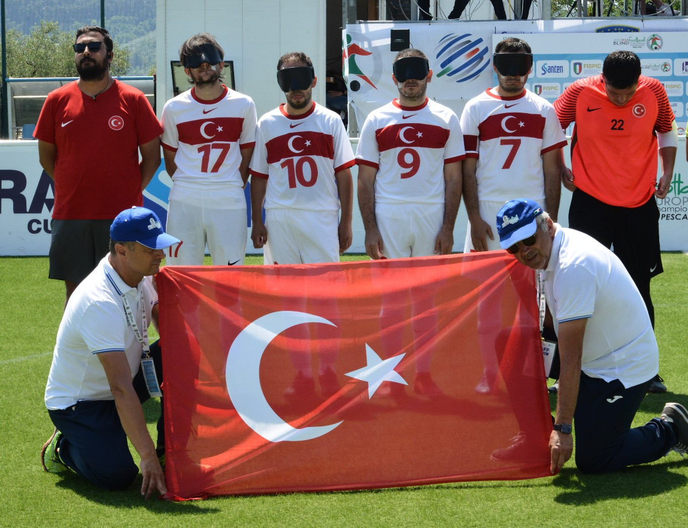 France and Turkey survive penalty drama to reach Blind Football European Championship final