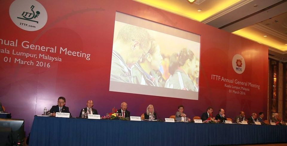 The decision to giving the chairman of the ITTF Athletes' Commission full voting right was taken at the organisation's Annual Meeting in Kuala Lumpur ©ITTF