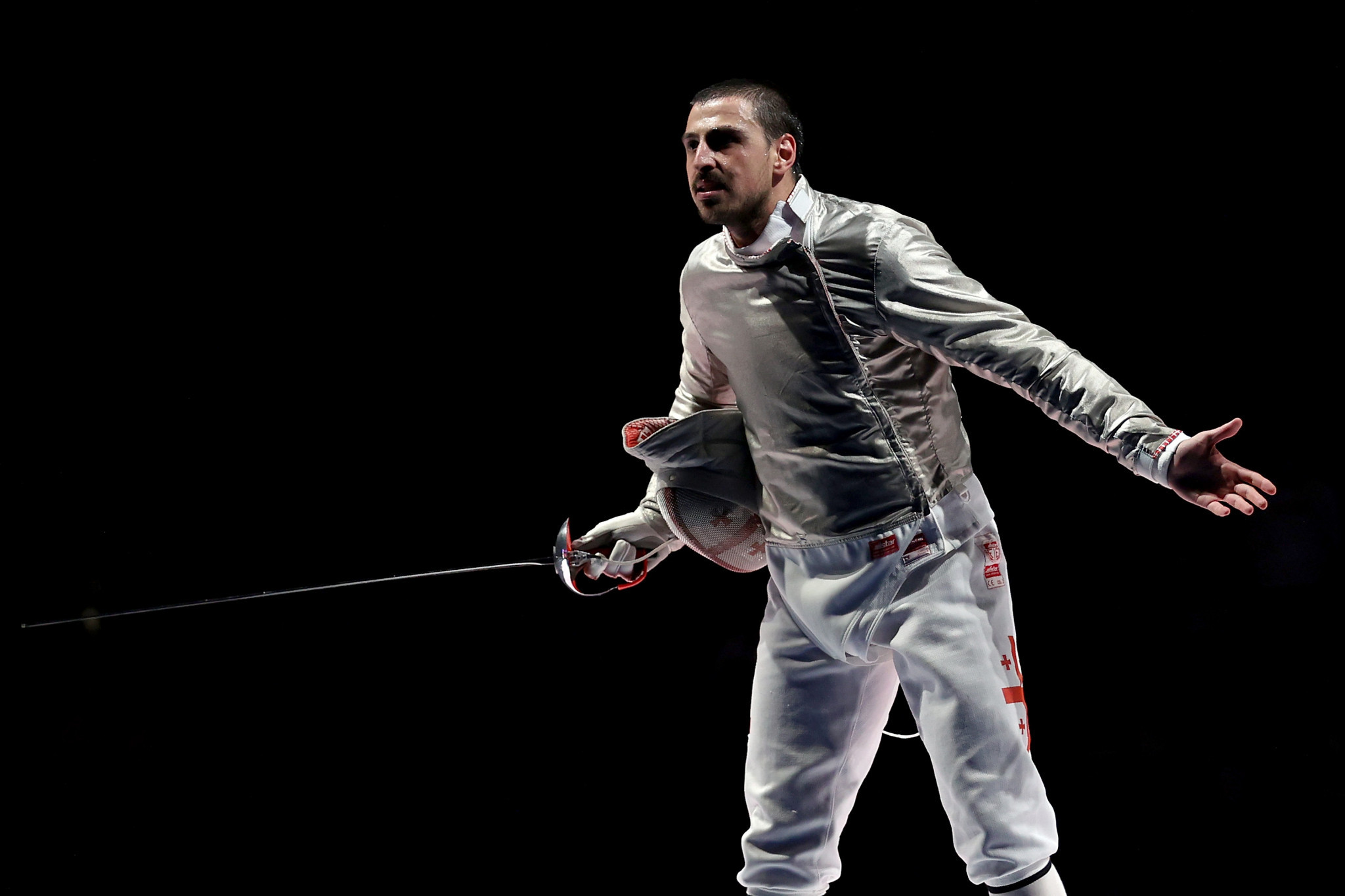 Sandro Bazadze of Georgia claimed gold in the men's sabre event ©Getty Images