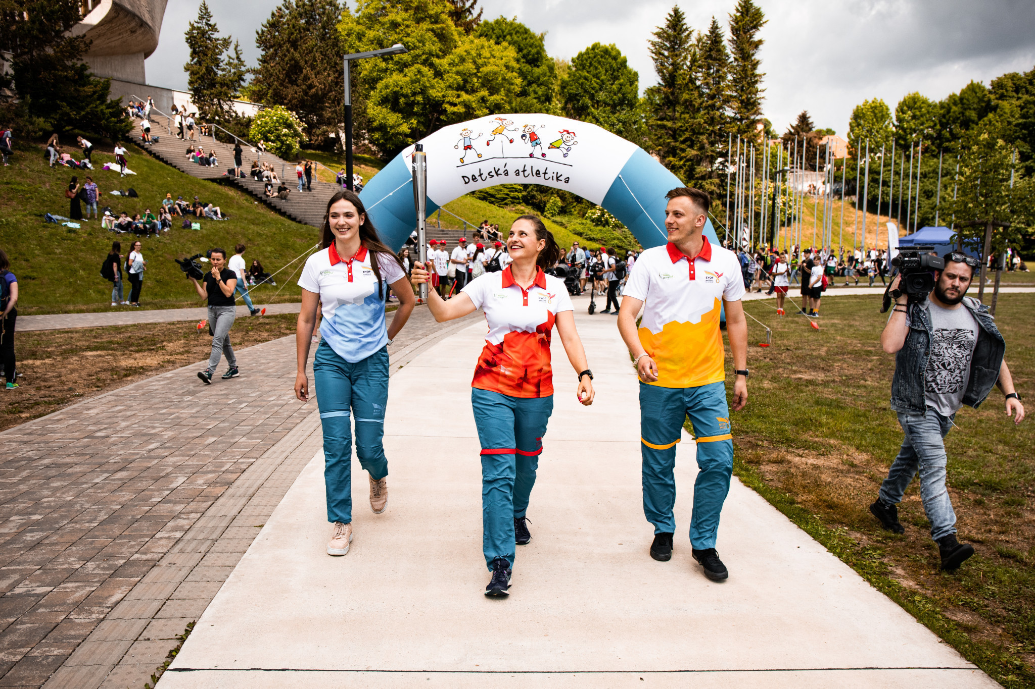 The Flame for the European Youth Olympic Festival has begun its journey around Slovakia in the build-up to the event ©EYOF 2022