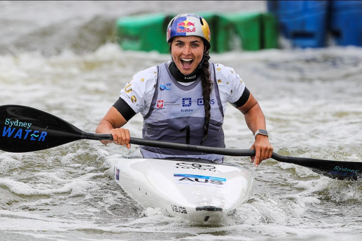 Jess Fox claimed her second World Cup gold of the season in Funk's absence ©ICF