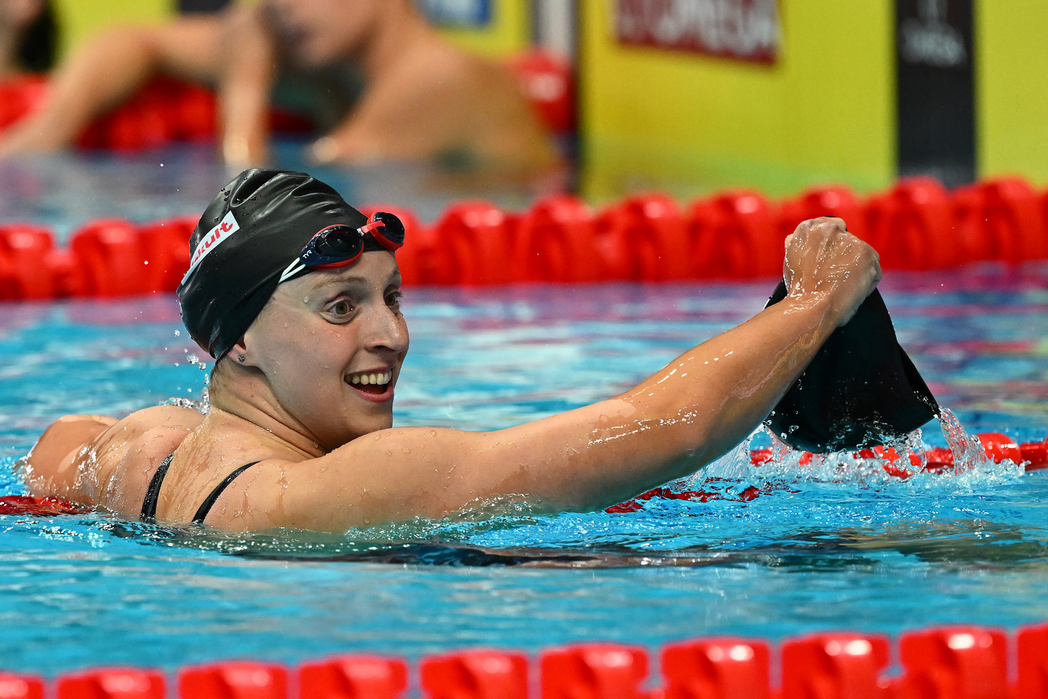 The United States' Katie Ledecky won her 16th FINA World Championships gold medal in the women's 400m freestyle ©Getty Images