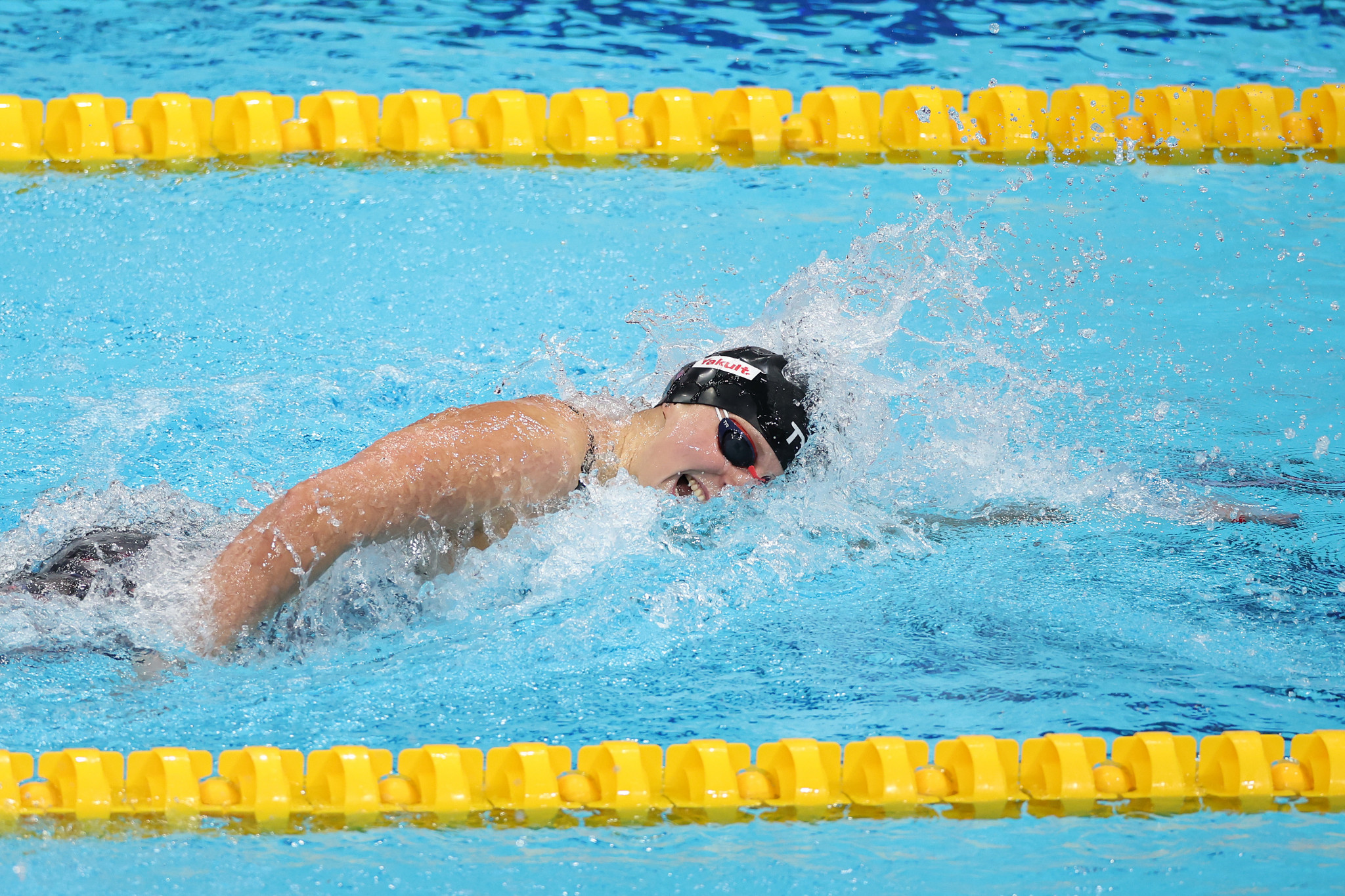The United States' Katie Ledecky set a FINA World Championships record in the women's 400m freestyle ©Getty Images