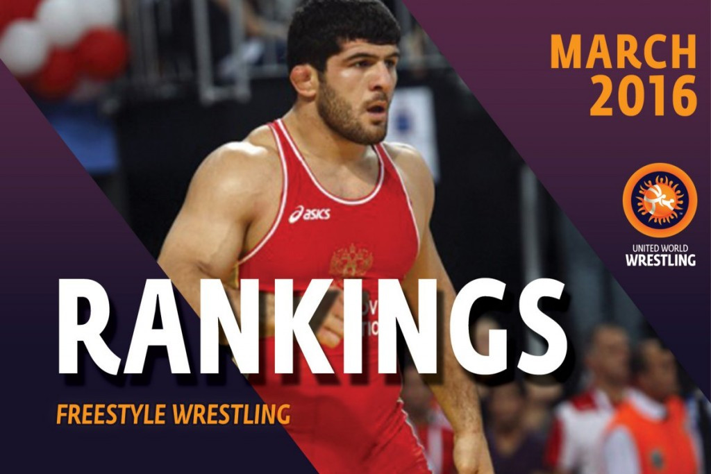 Soslan Ramonov has stepped up from world number five to head the 65kg freestyle rankings ©UWW