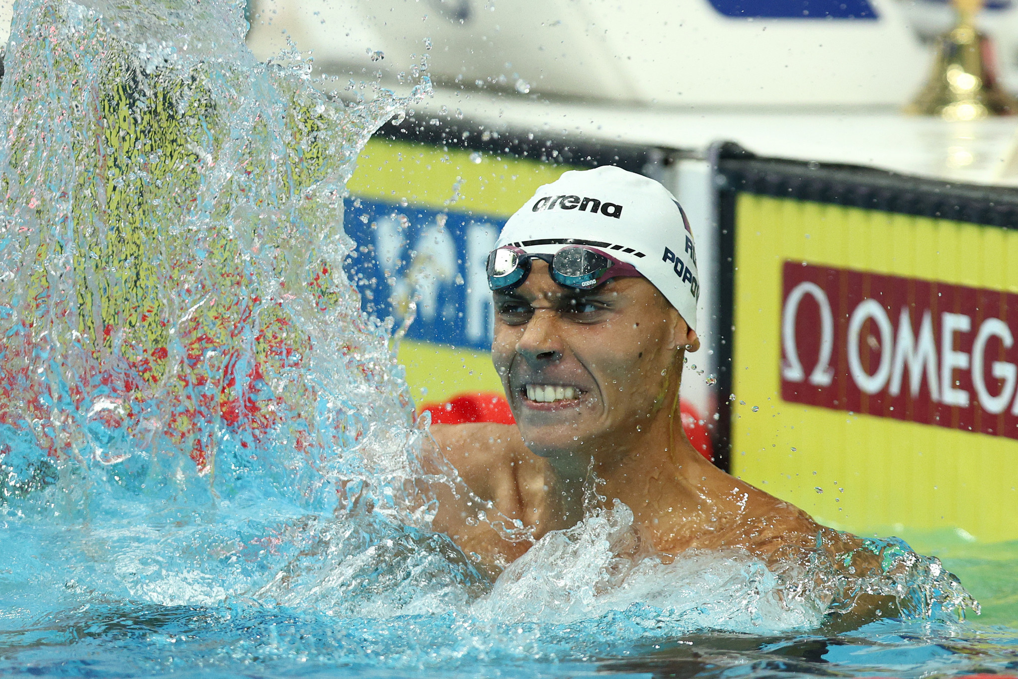 David Popovici broke the men's 200m freestyle world junior record and became the first Romanian male swimmer to win gold at the FINA World Championships ©Getty Images