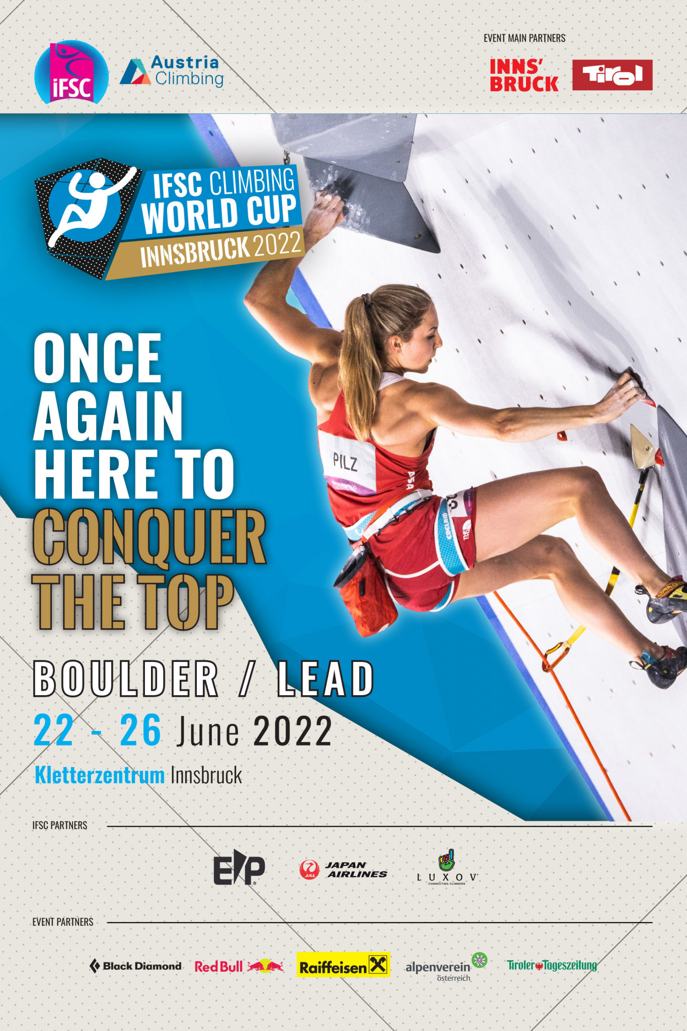 Innsbruck is set to stage the IFSC World Cup for the first time this season a week after the FISU World University Sport Climbing Championships ©IFSC